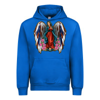 Cobalt Angel Wing Lady of Guadalupe 4th of July Urban Hoodie - Jasminsmagicworld