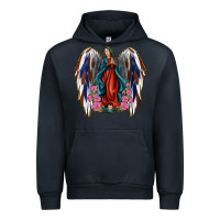 Navy Angel Wing Lady of Guadalupe 4th of July Urban Hoodie - Jasminsmagicworld