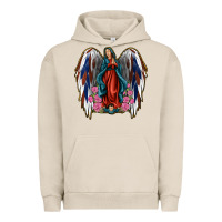 Pigment French Oak Angel Wing Lady of Guadalupe 4th of July Urban Hoodie - Jasminsmagicworld
