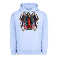 Pigment Grape Ice Angel Wing Lady of Guadalupe 4th of July Urban Hoodie - Jasminsmagicworld
