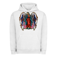 Pigment Lunar Rock Angel Wing Lady of Guadalupe 4th of July Urban Hoodie - Jasminsmagicworld