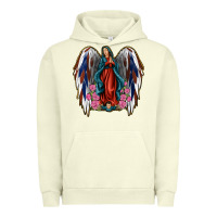 Pigment Pistachio Angel Wing Lady of Guadalupe 4th of July Urban Hoodie - Jasminsmagicworld