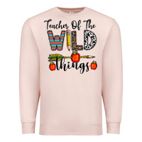 Pale Pink teacher of the wild things Premium Sweatshirt - CowhideDigitalArt