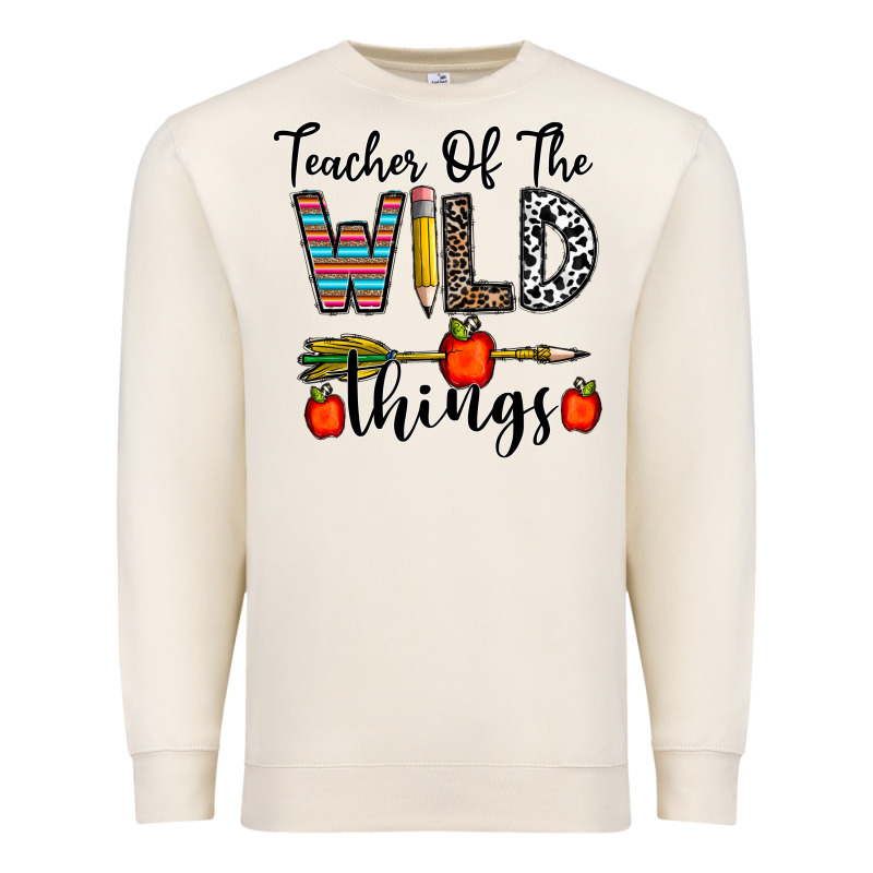Teacher Of The Wild Things Premium Sweatshirt by CowhideDigitalArt | Teevron