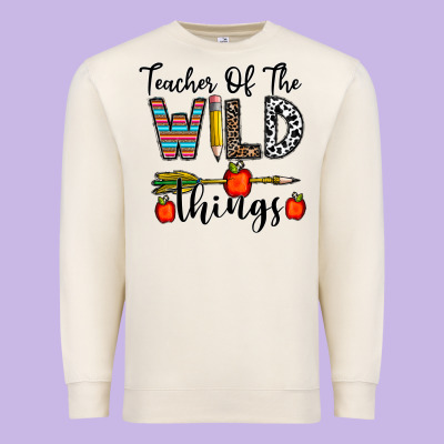 Teacher Of The Wild Things Premium Sweatshirt Designed By Cowhidedigitalart