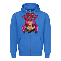 True Royal Valentine's day tedybear truck Zipper Hoodie - RanaPortraitStore