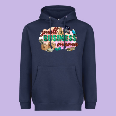 Small Business Mama Heavyweight Hoodie Designed By Zillion Design Studio