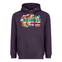 Plum small business mama Heavyweight Hoodie - Zillion Design Studio