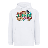 White small business mama Heavyweight Hoodie - Zillion Design Studio