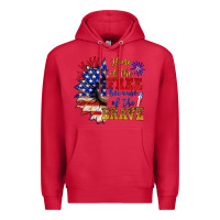 Cardinal home of the free because of the brave Premium Hoodie - NancyCooperArtShop