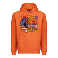 Carrot home of the free because of the brave Premium Hoodie - NancyCooperArtShop