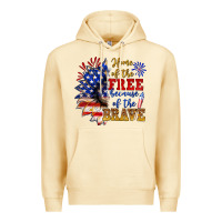 Pina Colada home of the free because of the brave Premium Hoodie - NancyCooperArtShop