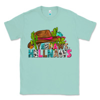 Seafoam yeehaws and hellnaws Classic Tee - texasbilliewilder