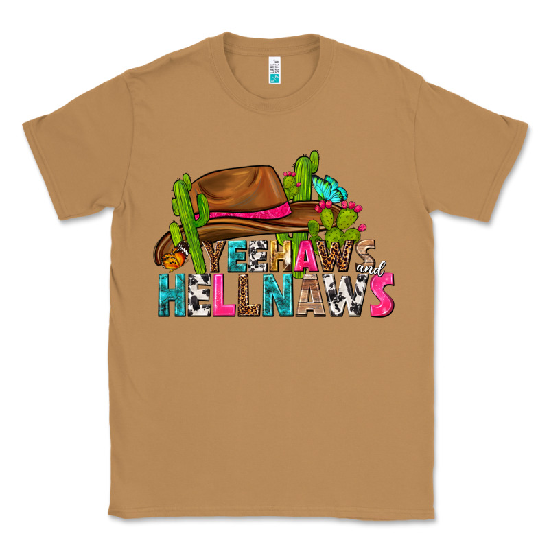 Yeehaws And Hellnaws Classic Tee by texasbilliewilder | Teevron