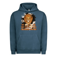 Pigment Midnight Navy Dad The Man Cowhide Background Urban Hoodie - Jasminsmagicworld