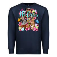 Navy Easter Day He lives Premium Sweatshirt - OliviaCreatesArt