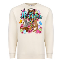 Sandshell Easter Day He lives Premium Sweatshirt - OliviaCreatesArt