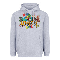 Heather Grey social worker Heavyweight Hoodie - Zillion Design Studio