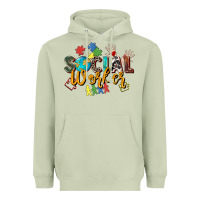Matcha social worker Heavyweight Hoodie - Zillion Design Studio