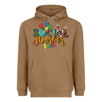 Toasted Coconut social worker Heavyweight Hoodie - Zillion Design Studio