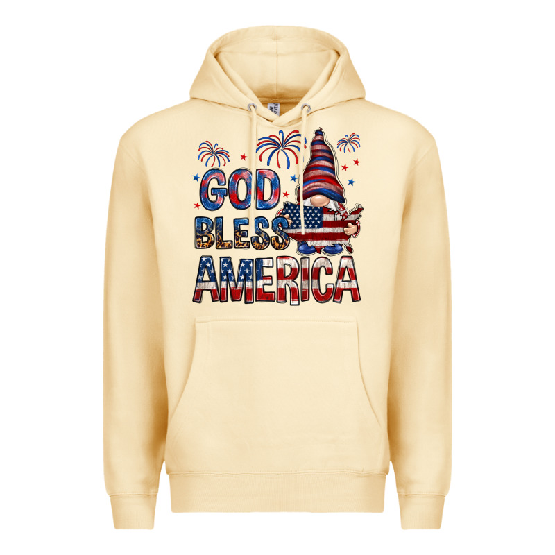 God Bless America Premium Hoodie by NancyCooperArtShop | Teevron
