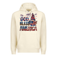 Sandshell god bless america Premium Hoodie - NancyCooperArtShop