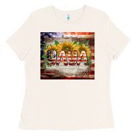 Bone patriotic yaya tumbler Ladies Tee - BarkalooDesign