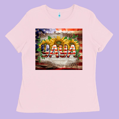 Patriotic Yaya Tumbler Ladies Tee Designed By Barkaloodesign