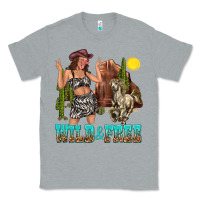 Heather Grey wild and free Classic Tee - texasbilliewilder