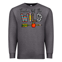 Charcoal Heather teacher of the wild Premium Sweatshirt - CowhideDigitalArt