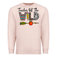 Pale Pink teacher of the wild Premium Sweatshirt - CowhideDigitalArt