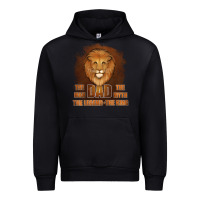 Black Dad The Man Leather Background Urban Hoodie - Jasminsmagicworld