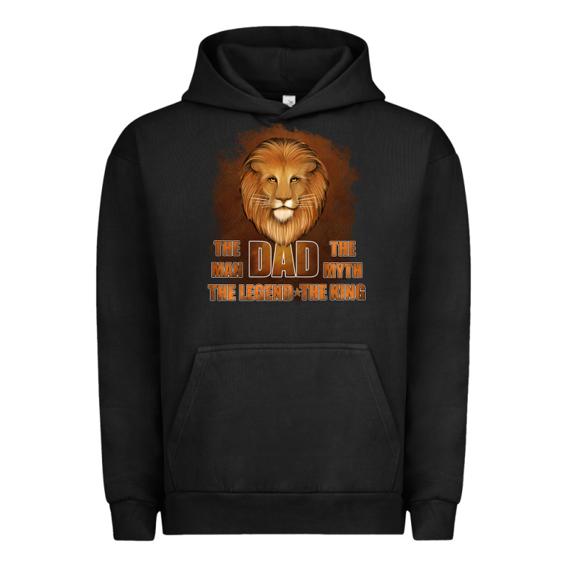 Dad The Man Leather Background Urban Hoodie by Jasminsmagicworld | Teevron
