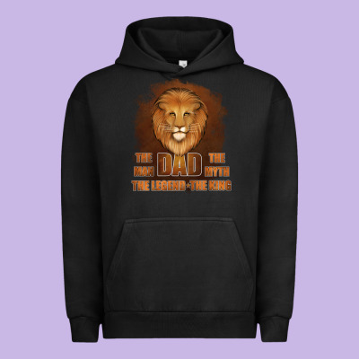 Dad The Man Leather Background Urban Hoodie Designed By Jasminsmagicworld