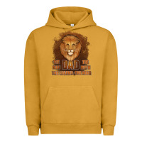 Pigment Peanut Butter Dad The Man Leather Background Urban Hoodie - Jasminsmagicworld