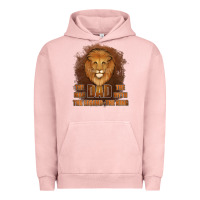 Pigment Salmon Dad The Man Leather Background Urban Hoodie - Jasminsmagicworld