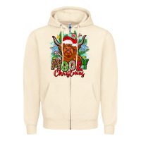 Sandshell mooey christmas Zipper Hoodie - Zillion Design Studio