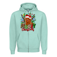 Seafoam mooey christmas Zipper Hoodie - Zillion Design Studio