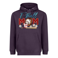 Plum t ball mom Heavyweight Hoodie - Zillion Design Studio