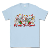 Dusty Blue merry christmas pantasmas ghost christmas Classic Tee - Zillion Design Studio