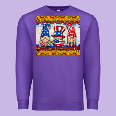 Usa Gnome Premium Sweatshirt Designed By Hra Design Shop
