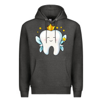 Charcoal Heather tooth fairy Premium Hoodie - Jasminsmagicworld