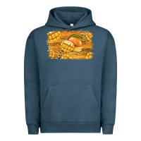 Pigment Midnight Navy Mango Background Urban Hoodie - Jasminsmagicworld