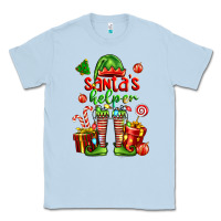 Dusty Blue santa s helper Classic Tee - FaDigitalArtStudio