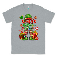 Heather Grey santa s helper Classic Tee - FaDigitalArtStudio