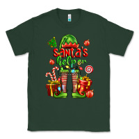 Sports Green santa s helper Classic Tee - FaDigitalArtStudio