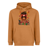 Meerkat santa's favorite dispatcher afro messy bun Heavyweight Hoodie - texasbilliewilder