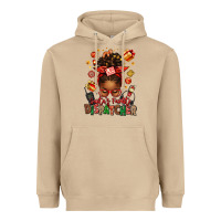 Mushroom santa's favorite dispatcher afro messy bun Heavyweight Hoodie - texasbilliewilder
