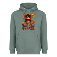 Sage santa's favorite dispatcher afro messy bun Heavyweight Hoodie - texasbilliewilder