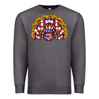 Charcoal Heather usa gnome sunflower rainbow Premium Sweatshirt - HRA Design Shop